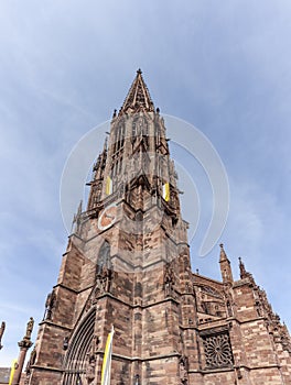 Freiburg Minster. The cathedral was founded around 1200 and completed in 1330
