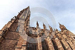 Freiburg Minster. The cathedral was founded around 1200 and completed in 1330