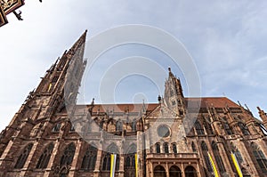 Freiburg Minster. The cathedral was founded around 1200 and completed in 1330