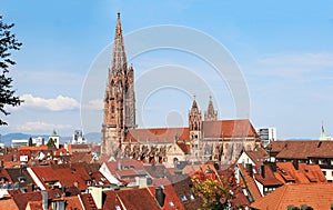 Freiburg minster without scaffolding