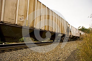 Freight Cars Speeding