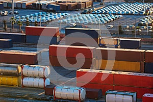 Freight Containers near the port