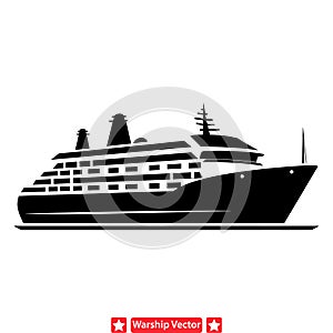 Freight Forward Versatile Cargo Ship Silhouettes for Logistics Visuals