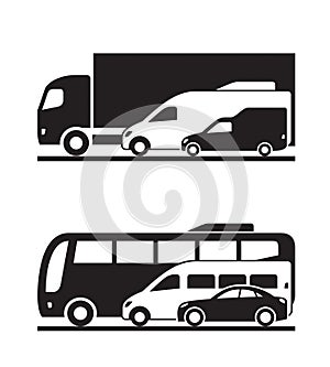 Freight and passenger transport on the road