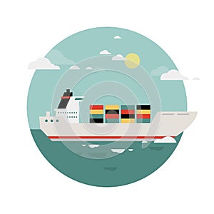 Freight Ship Logistic Scenery