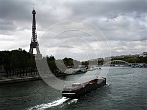 Freight Ship on the River