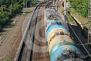 Freight tanks on railways
