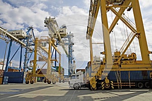 Freight Terminal At Limassol Cyprus