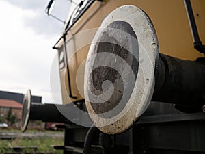 Freight train details background industrial