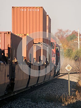 Freight Train Heading West