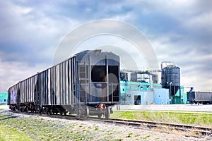 Freight train industrial plant
