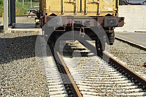 freight train to transport goods by rail