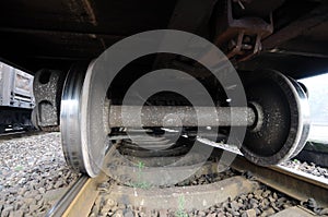 Freight train wheel