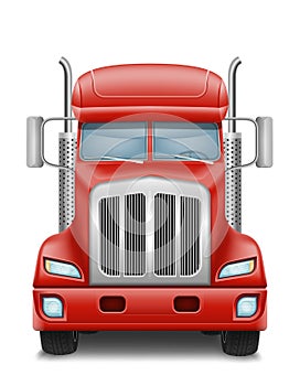 freight truck car delivery cargo anl big vector illustration