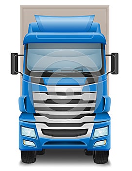 freight truck car delivery cargo anl big vector illustration