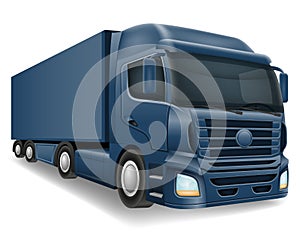 freight truck car delivery cargo anl big vector illustration