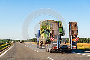 Freight truck on a highway