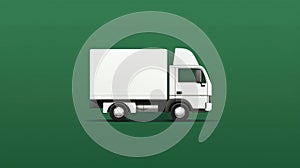 Freight truck industry business isolated lorry shipping transportation vehicle van delivery car cargo