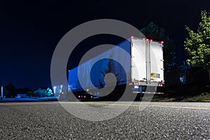 Freight truck industry, semi-trailer. 18 wheeler
