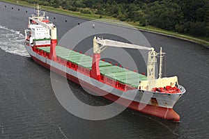 Freighter on Kiel Canal