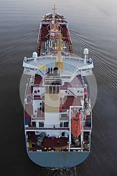 Freighter on Kiel Canal