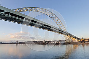 Fremont Bridge over Willamette River