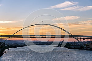 Fremont Bridge at Sunset