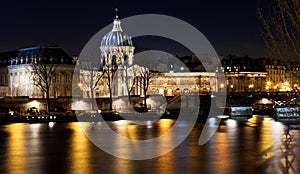 French Academy in Paris at night