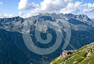 French alps in Chamonix