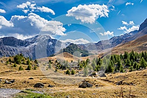 French alps, Col de Vars in the Mercantour National park, Provence Alpes, France