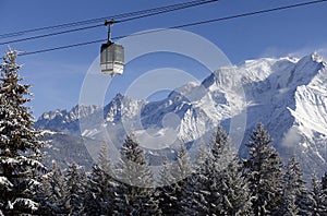 French Alps. Mont Blanc massif