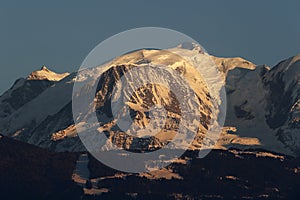 French Alps. Mont Blanc massif