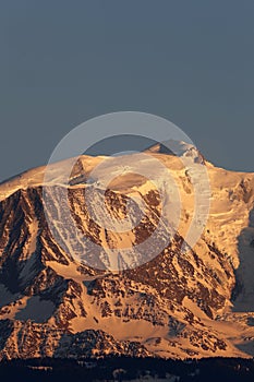 French Alps. Mont Blanc massif