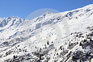 French Alps ski resort