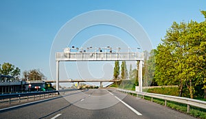 French autoroute highway security surveillance cameras radars photo