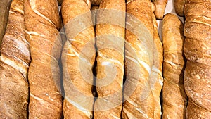 French baguette. Bread background