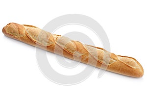 French baguette white bread isolated