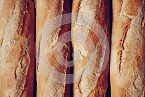 French baguettes close up - Image