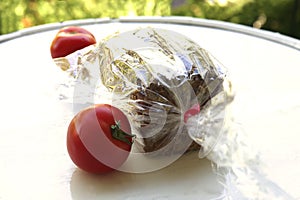 French bread and tomato