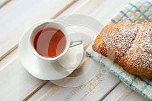 French breakfast. Fresh baked goods