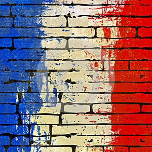 French Brick Wall Background