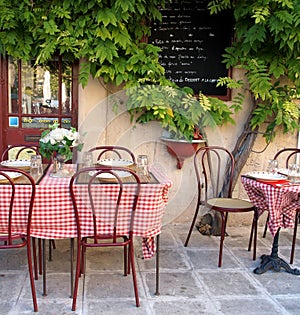 French cafe in Provence