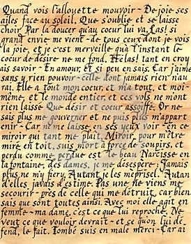 French Calligraphy