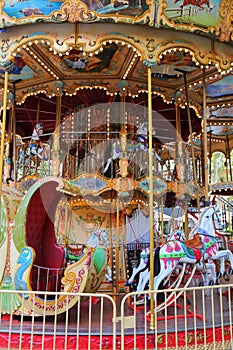 French carrousel in Avignon, France