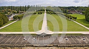 French castle chambord meadow