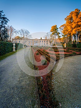 A French castle, the Chateau d`O in Montpellier, France