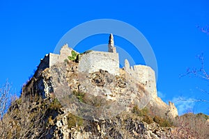 French castle of Usson in Ariege