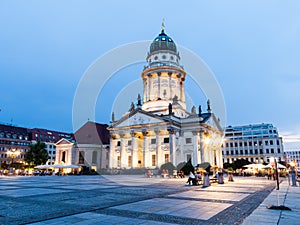 French Cathedral in Gendarmenmarkt, a famous square in Berlin