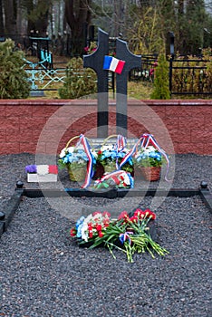 French cemetery at the Berezina river , Belarus