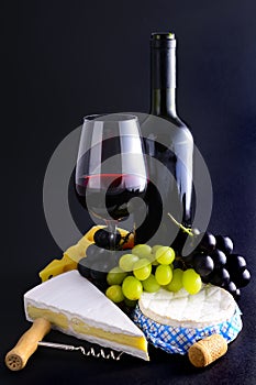 French cheese and wine